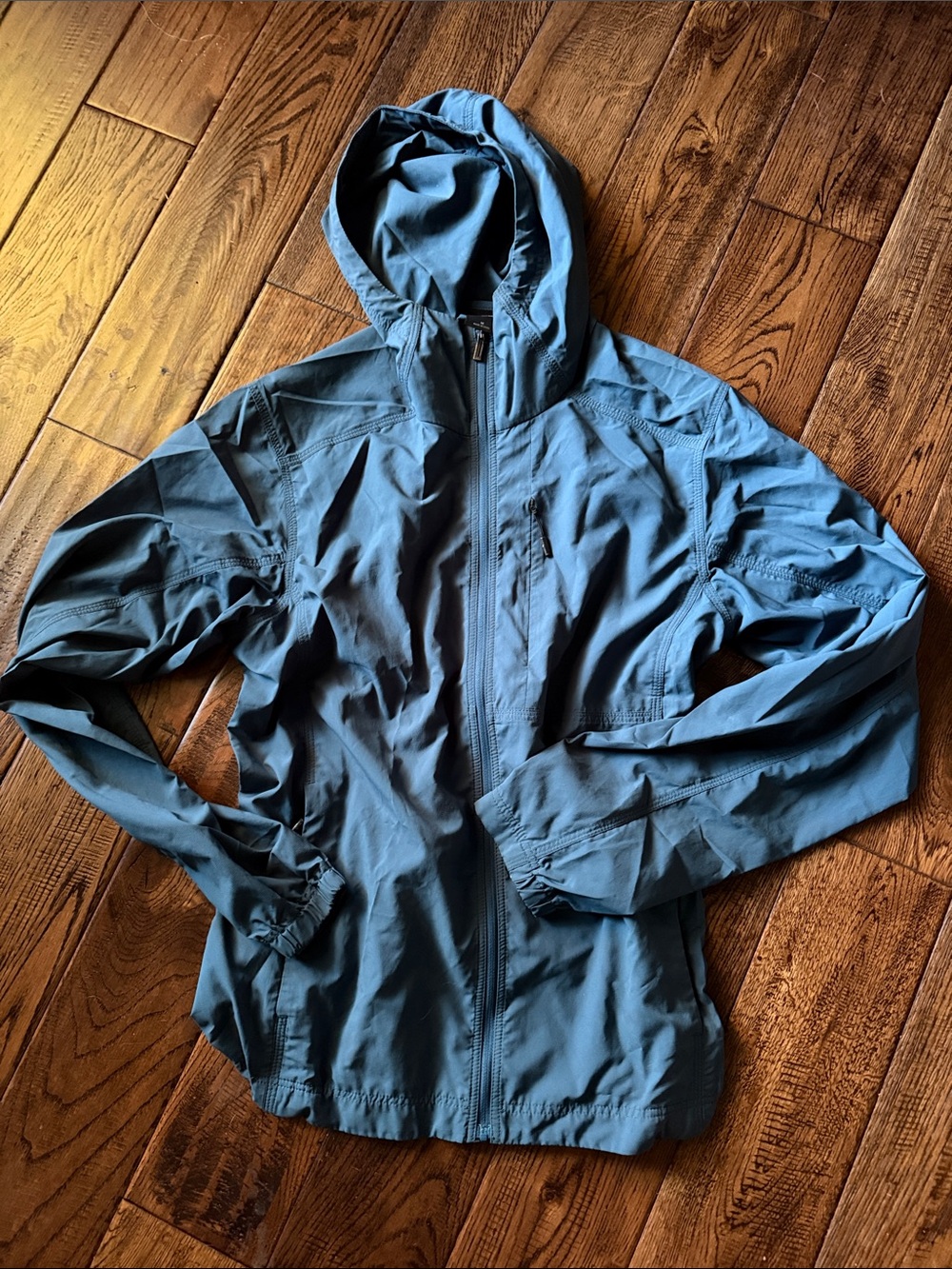 Nau Blue Full Zip Lightweight Windbreaker Jacket Size Medium